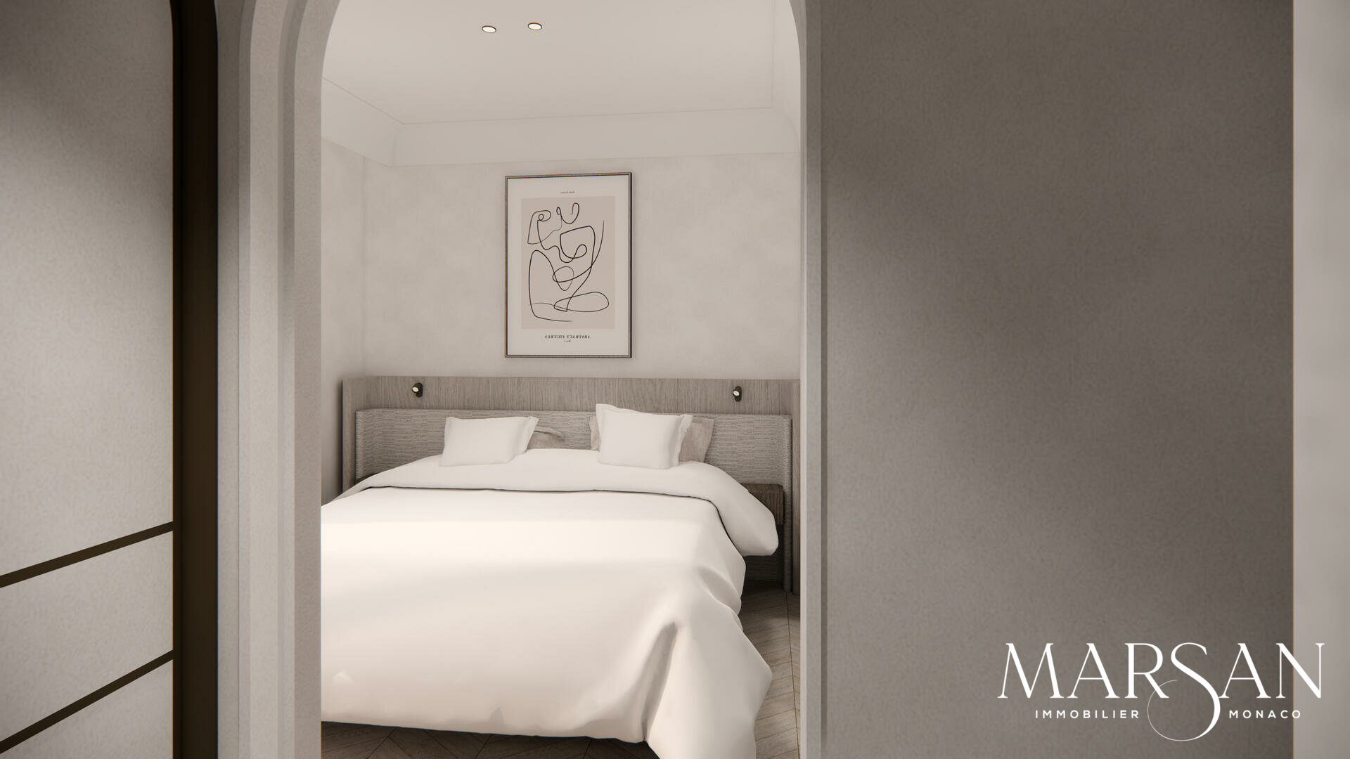 Duplex rénové luxueusement – Résidence Ambassador, Boulevard des Moulins